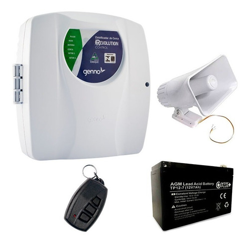 Energizador Cerco Control + Bateria + Sirena 30w