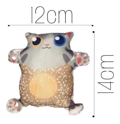 Imagem 2 de 5 de Brinquedo Para Gato Grafic Gato Cute Laranja Jambo