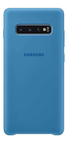 Case Samsung Silicone Cover Para Galaxy S10 Plus  Azul