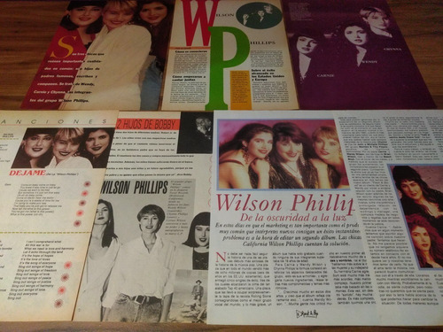 (p073) Wilson Phillips * Recortes Revistas Clippings