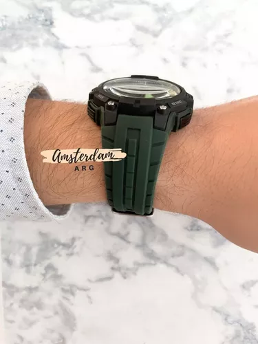 Reloj Mistral Hombre Digital Caucho Verde