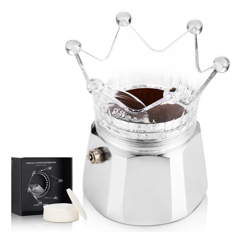 Bincoo Moka Pot Crown - Embudo Dosificador De Polvo Con 100.