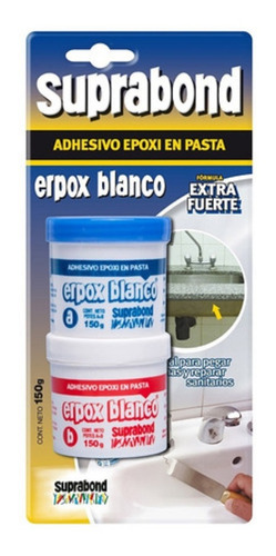 Erpox Blanco Adhesivo Epoxi En Pasta Suprabond X 150gr.