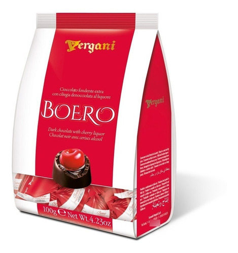 Imagen 2 de 2 de Bombones De Chocolate Con Cerezas Boero 12 X 100g Italianos