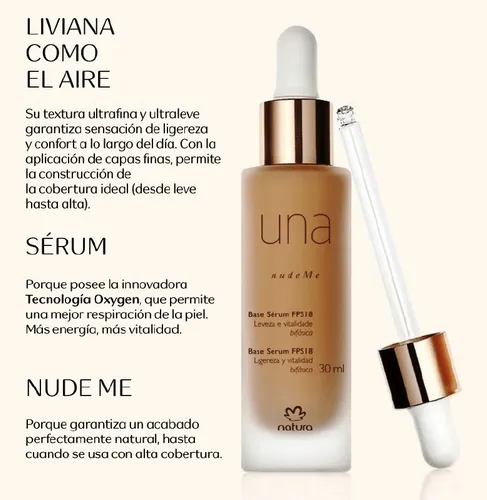 Base Serum Nude Me Medio 22 Una Natura Caballito En Stock