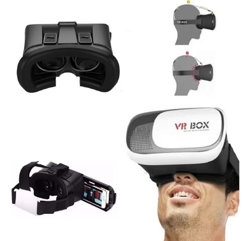 Gafas de realidad virtual VR Box 2.0 con control 3D de cartón