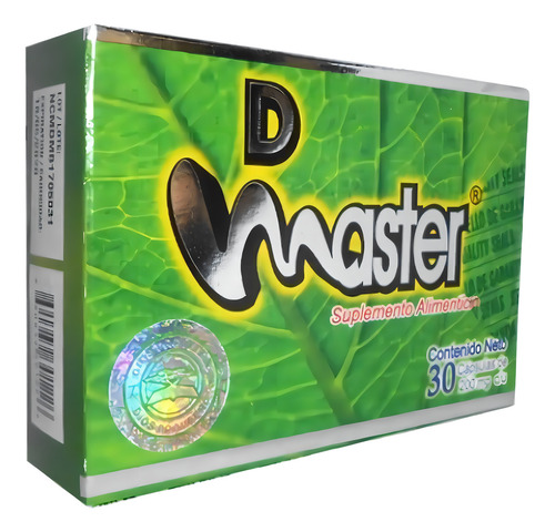 D Master 30 Cápsulas Control De Peso Y Digestión Sin Sabor