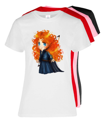 Blusa Para Dama Color Diseño Princesa Valientee #1