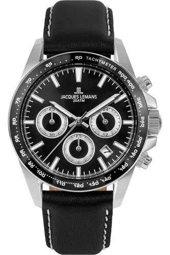 Reloj Jacques Lemans 1-1877a Liverpool Cronógrafo-negro