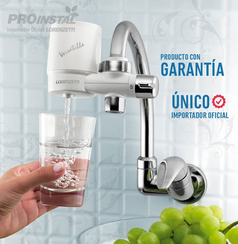 Filtro Purificador Agua Lorenzetti Para Canilla Monocomando