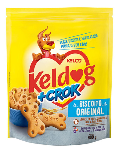 Biscoito Keldog +crok Original 900g