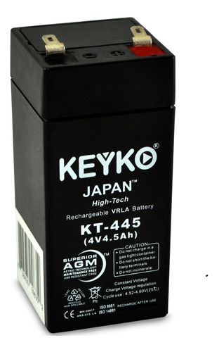 Baterías 4v 4ah 4.5ah A G M Multi Propósito, Marca Keyko 