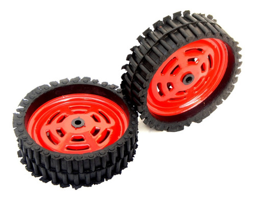 Imagen 3 de 6 de Rueda De Chapa Y Goma Para Karting Jeep Auto A Pedal Ruedas
