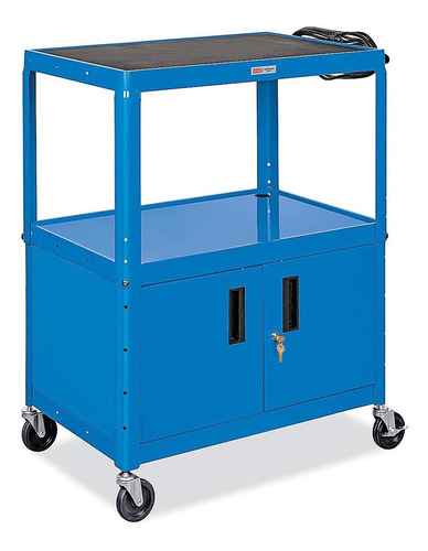 Carrito Para Audiovisuales - 86x51cm, Azul - Uline