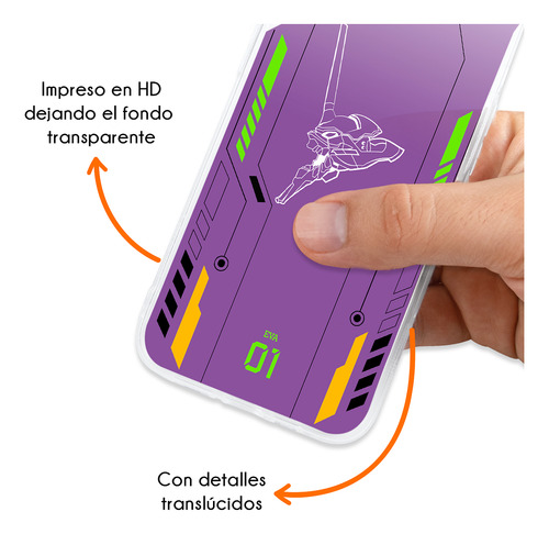 Funda Para Zte Evangelion Eva Test Type Unit 01 Anime Case