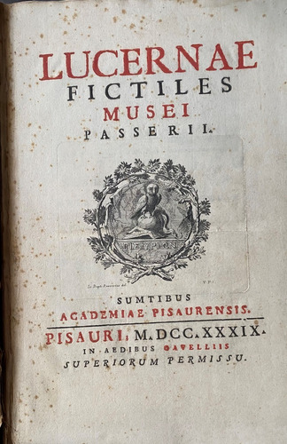 Lucernae Fictiles Musei Passerii /tomo 1 1739  E3