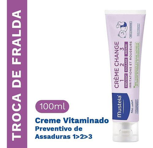Creme Para Assaduras Mustela 123 110g