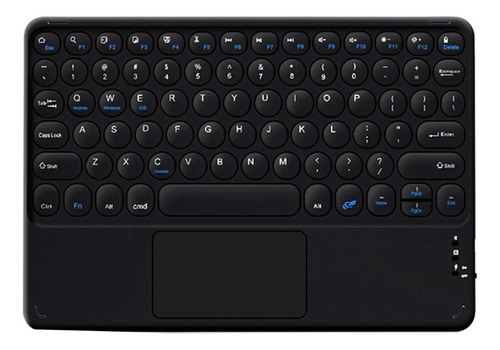 Teclado Bluetooth Magnetico Touchpad Para iPad Tablet Mac Color Del Teclado Negro