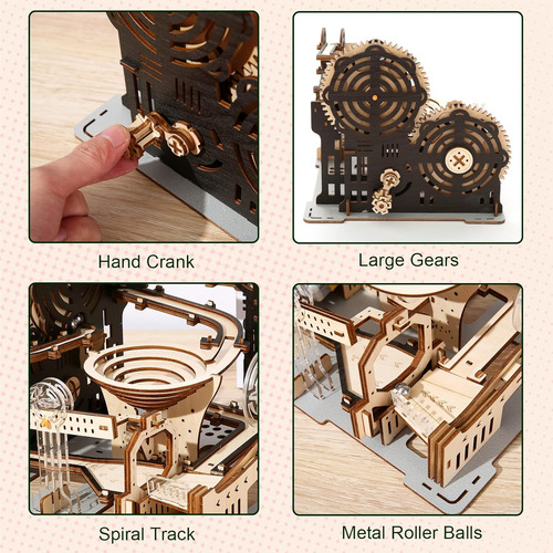 Rompecabezas De Madera Hallisun 3d Para Adultos, Marble M...
