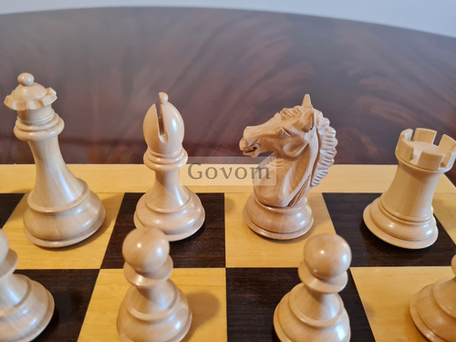 Ajedrez Piezas Madera Profesional Staunton Arabe Ebony