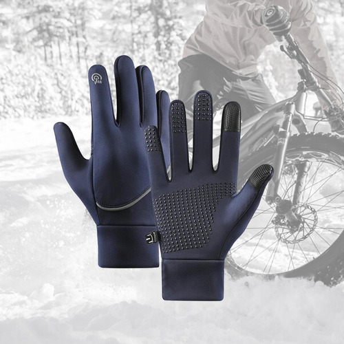 Guantes De Invierno Con Pantalla Táctil, Azul Talla M