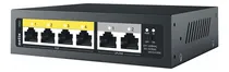 Comprar Netis Switch POE P106C 4 Puertos POE+ y 2 Puertos Uplink \u002F 65W Presupuesto de Energía \u002F 100 Mbps \u002F IA Watch Dog \u002F Plug & Play \u002F 250Mts de Alcance en Transmisión