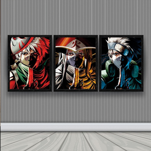 Cuadro 3d Lenticular Kakashi Hokage Naruto Gamer