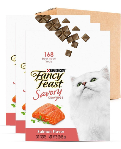 Premios Golosinas Para Gato Fancy Feast Sabor Salmón 3 Tabs