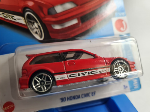 Hot Wheels N° 96 '90 Honda Civic Ef 7/10 Hw J-imports - Mdq