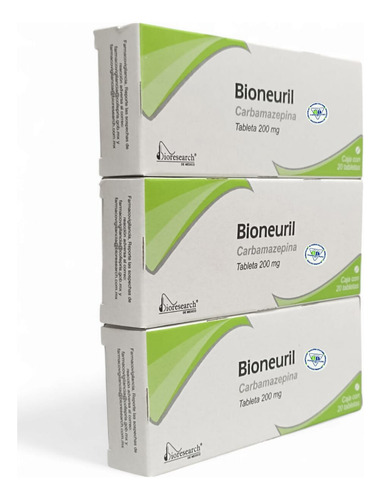 3 Bioneuril Carbamazepina 200 Mg C/20 Tabletas Bioresearch