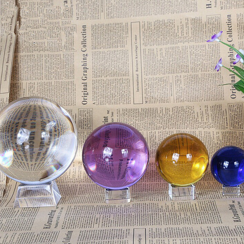 Pelota De Meditación Con Forma De Bola De Cristal De 4 Cm Pa