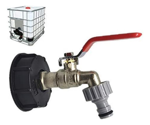 Adaptador Ibc 1/2'' Válvula Salida Grifo Manguera Jardín