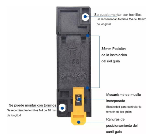 12vdc24vdc 110vac220vac(puede ) Bobina 8 Pin 10a Dpdt Led Indicador Relé De Alimentación Electromagnético Con Base Con Carril Din Ranurado De Aluminio, Ac110v