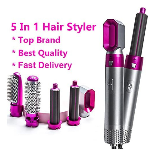 Secador De Pelo 5 En 1 Styler Y Cepillo De Aire Caliente, Ne