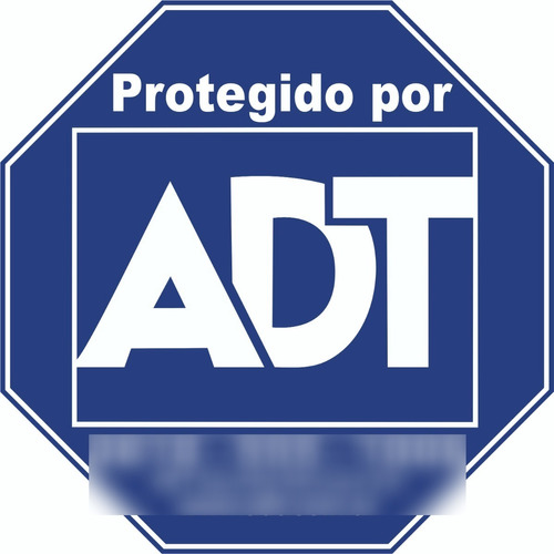 Cartel Adt - Pvc Espumado 25x25 (a4)