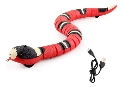 Imagen 1 de 8 de Serpiente Juguete Para Gatos Interactivo Sensor Obstáculos!