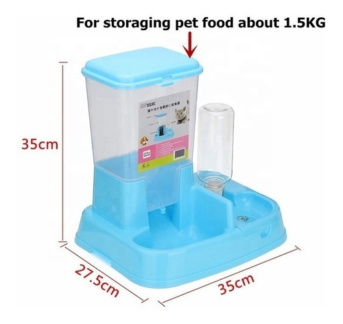 Comedero Y Bebedero Alimentador Automático Plato Para Perros