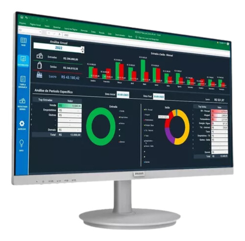Planilha Excel Gastos E Receitas Mensais Formato Digital