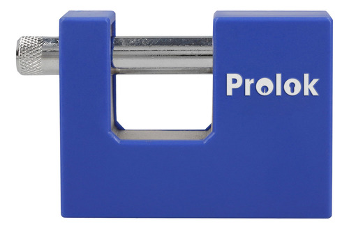 Candado Acero Cubierta Plástica Pvc 80mm Llave Estánd Prolok Color Azul