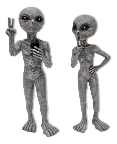 Alien Invasion Standing Alienigena Statues Peace & Quiet 10 