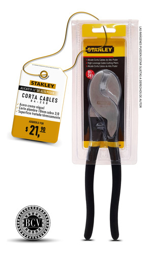 Alicate Corta Cables De Alto Poder 9-1/2 Stanley 84-258