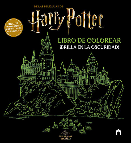 Harry Potter Libro De Colorear Brilla En La Oscuridad - Pott
