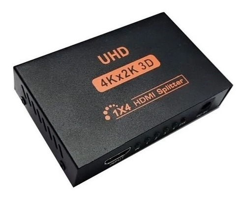 Splitter Hdmi Activo 1x4 Señal Full Uhd Metalico 4kx2k 3d