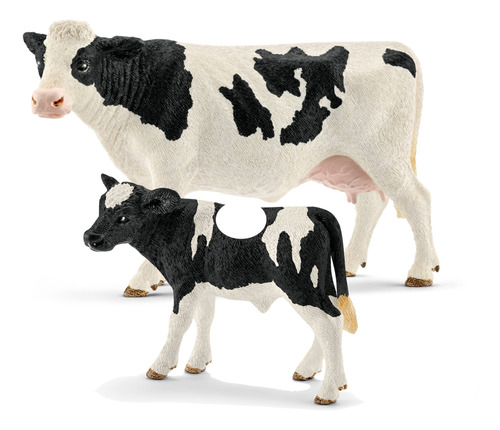 Schleich Vaca + Ternero Holstein Holando Animales Granja