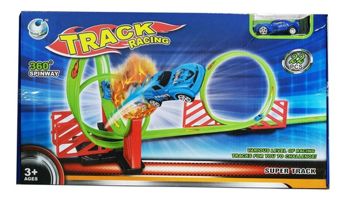 Pista Track Racing Rotación Carro Niños 360 Rotation 011-4