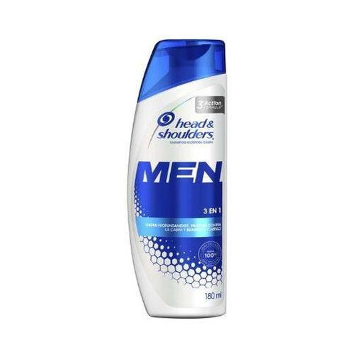 Shampoo Head And Shoulders 3 En 1 For Men 180 Ml