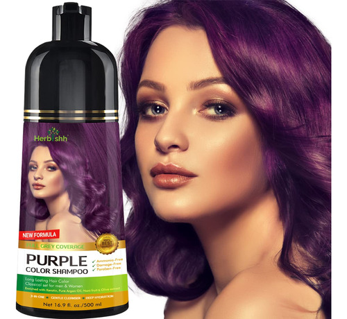  Champu Herbishh Purpura Ombre Force 3 En 1 500 Ml