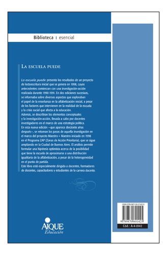 La Escuela Puede Biblioteca Esencial de Berta Braslavsky Editorial Aique