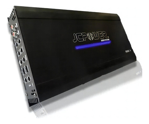 Amplificador Jc Power R600.4 Rs Series Clase Ab 1200 Max Color Negro