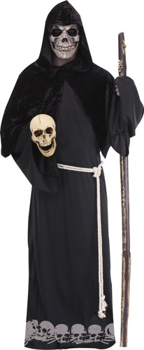 Disfraz Grim Reaper Deluxe Halloween Santa Muerte Hombre 